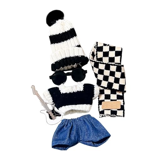 Puppenhaus Zubehör Garten Puppenkleidungsset, modische Outfits für das 17 cm große , süßes Tier-Cosplay-Kostüm mit exquisiten Accessoires der Collector Series, keine Puppe Puppenzubehör (Black, 17cm) Puppenhaus Zubehör Garten Puppenkleidungsset, modische Outfits für das 17 cm große , süßes Tier-Cosplay-Kostüm mit exquisiten Accessoires der Collector Series, keine Puppe Puppenzubehör (Black, 17cm) von Generisch