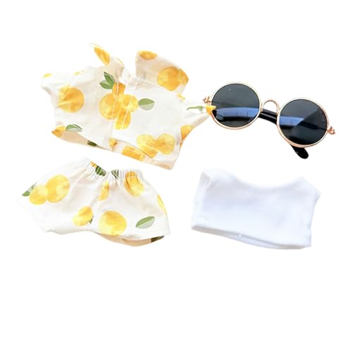 Puppenhaus Zubehör Garten Puppenkleidungsset, modische Outfits für das 17 cm große , süßes Tier-Cosplay-Kostüm mit exquisiten Accessoires der Collector Series, keine Puppenbett Mit (Yellow, 17cm) Puppenhaus Zubehör Garten Puppenkleidungsset, modische Outfits für das 17 cm große , süßes Tier-Cosplay-Kostüm mit exquisiten Accessoires der Collector Series, keine Puppenbett Mit (Yellow, 17cm) von Generisch