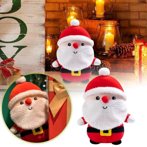 Puppenhaus Zubehör Garten Spielzeug Weihnachtskollektion Puppen Neue dekorative Puppen Kinder Santa Hirsch Figuren Puppenhaus (Red, 23x9cm) von Generisch