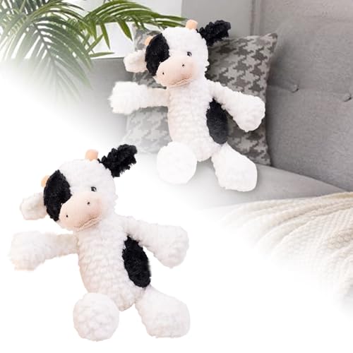 Puppenhaus Zubehör Holz Spielzeug-Tierpuppe mit Langen Beinen, um Kinder beruhigen. Schlafende Puppe, süße Geburtstagspuppe. Puppenbett 43 cm Puppe (White, 35cm) von Generisch
