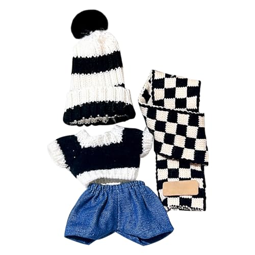 Puppenhaus Zubehör Möbel Puppenkleidungsset, modische Outfits für das 17 cm große , süßes Tier-Cosplay-Kostüm mit exquisiten Accessoires der Collector Series, keine Puppenbett 43 Cm (Black, 17cm) Puppenhaus Zubehör Möbel Puppenkleidungsset, modische Outfits für das 17 cm große , süßes Tier-Cosplay-Kostüm mit exquisiten Accessoires der Collector Series, keine Puppenbett 43 Cm (Black, 17cm) von Generisch