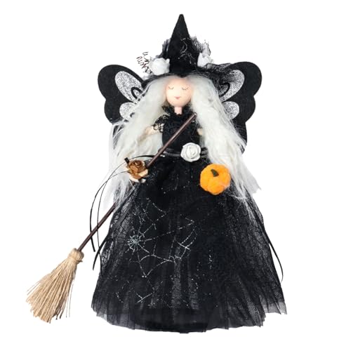 Puppenkleidung 43 Cm Junge Halloween-Baum-Hexenpuppe | Halloween-Dekoration, Hexenpuppe, Baumspitze, Hängedekoration | Hexendekoration, Heimdekoration | Halloween-Baumspitze Puppenkleidung ( Black, A) von Generisch