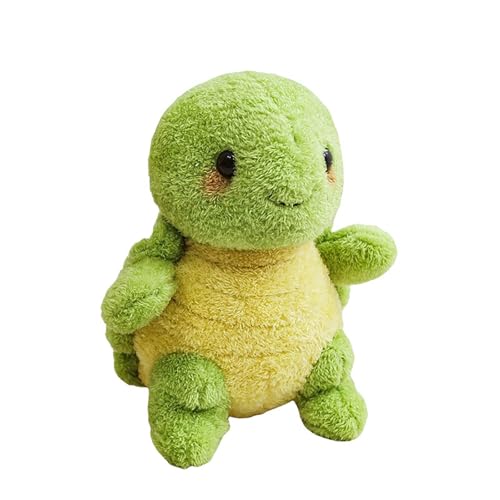 Puppenkleidung 43 cm Realistisches Stofftier in Form Einer Meeresschildkröte, weiches Kuscheltier für Kinder, perfekt für Kinder ab 3 Jahren, Bezaubernde Meerestier-Puppe fürs (Green, 25cm) von Generisch