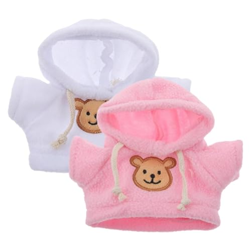 Puppenkleidung Bär Kapuzenpullover, Stofftierkleidung | Gefüllte Plüschtier-Anziehkleidung - Bequemes Spielzeug-Outfit-Zubehör, Kapuzenpullover, Kleidung für 15,2–20,3 cm große Stofftiere Puppenkleidung Bär Kapuzenpullover, Stofftierkleidung | Gefüllte Plüschtier-Anziehkleidung - Bequemes Spielzeug-Outfit-Zubehör, Kapuzenpullover, Kleidung für 15,2–20,3 cm große Stofftiere von Generisch