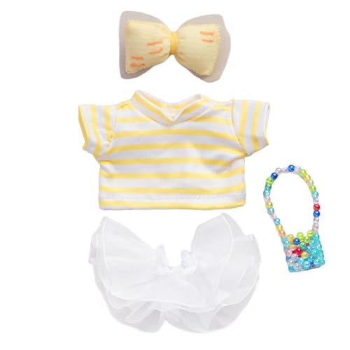 Puppenkleidung für Labub, 2025 neues 17 cm Puppen-Outfit-Set, bezaubernde Puppenkleidung, High-End-Zubehör, modisch, luxuriös Puppenkleidung für Labub, 2025 neues 17 cm Puppen-Outfit-Set, bezaubernde Puppenkleidung, High-End-Zubehör, modisch, luxuriös von Generisch