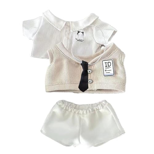 Puppenkleidung und Zubehör,Süße Puppenkleidung - Puppenkleidung 7,87 Zoll Schul-Softpuppen-Outfit | Schöne Hosen-Kleid-Outfits, Ersatz-Puppenzubehör für Spielzeug Puppenkleidung und Zubehör,Süße Puppenkleidung - Puppenkleidung 7,87 Zoll Schul-Softpuppen-Outfit | Schöne Hosen-Kleid-Outfits, Ersatz-Puppenzubehör für Spielzeug von Generisch