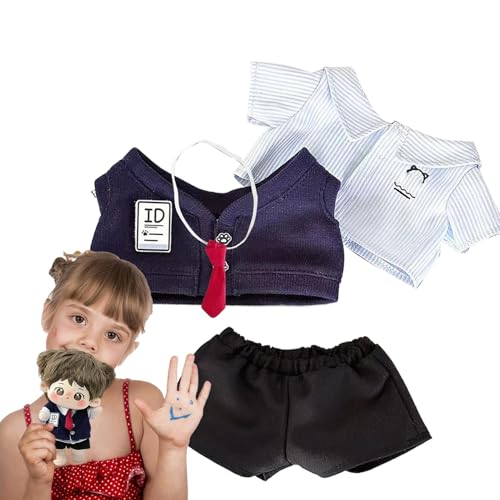 Puppenkleidung und Zubehör,Süße Puppenkleidung - Schulpuppen-Outfit 7,87 Zoll weiche Schulpuppenkleidung,Schöne Hosen-Kleid-Outfits, Ersatz-Puppenzubehör für Spielzeug Puppenkleidung und Zubehör,Süße Puppenkleidung - Schulpuppen-Outfit 7,87 Zoll weiche Schulpuppenkleidung,Schöne Hosen-Kleid-Outfits, Ersatz-Puppenzubehör für Spielzeug von Generisch
