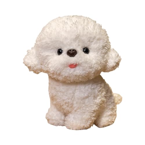 Puppensachen Puppe und Plüschtier im sitzenden Bären-Design für Kinder. Perfekter Begleiter für drinnen und draußen Kinder ab 3 Jahren. Tolle Idee Geburtstage Feiertage. (White, 20cm) von Generisch