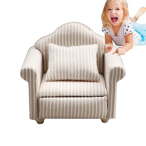 Puppensofa,Realistische Minimöbel für Puppenhaus | Sichere Mini-Möbel, stabiles Kinderspielzeug für Kinder, Mädchen Puppensofa,Realistische Minimöbel für Puppenhaus | Sichere Mini-Möbel, stabiles Kinderspielzeug für Kinder, Mädchen von Generisch