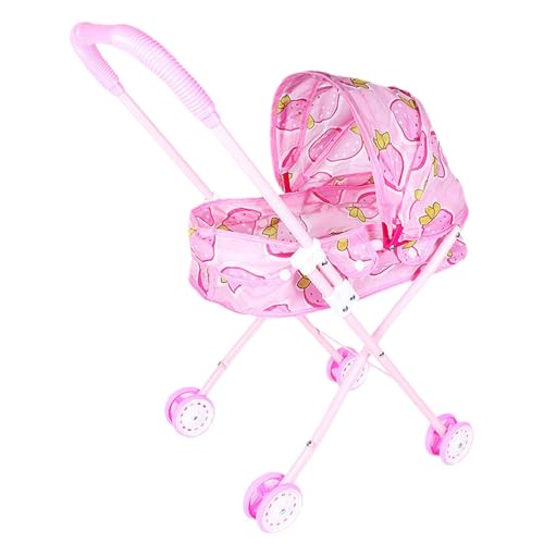Puppenwagen Für Kleinkinder-2-in-1-Spielzeugwagen Mit Abnehmbarem Carry Cot, Einstellbarem Baldachin Und Komfortables Griff-perfekt Für Das Spielen, Passt Zu Puppen Bis Zu 18. " von Generisch