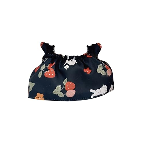Puppenwagen Holz das süße, Bedruckte, um den hängende Kleid schafft einen einzigartigen verspielten Stil verleiht Kinderspielzeug eine schöne Note! Puppenhaus Zubehör 1/12 (D, One Size) von Generisch