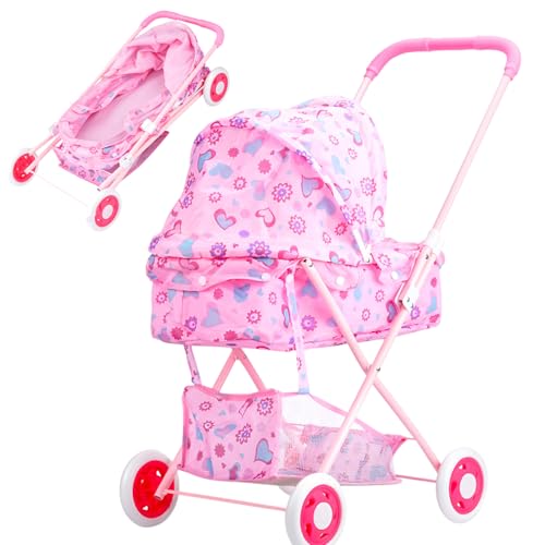 Puppenwagen - Kinderwagenpuppen | Spielzeugwagen, Multipurpose-Spielwagen Baby High Stuhl, wiederverwendbares hochfestes Rahmen Kindergarten Spielzeug Kinderwagen Realistisch vorgetäuscht, DASS das Puppenwagen - Kinderwagenpuppen | Spielzeugwagen, Multipurpose-Spielwagen Baby High Stuhl, wiederverwendbares hochfestes Rahmen Kindergarten Spielzeug Kinderwagen Realistisch vorgetäuscht, DASS das von Generisch