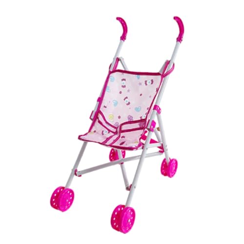 Puppenwagen Set, Puppenwagen Spielzeug mit Zubehör, Kinderwagen für Puppen, Rollenspiel Spielzeug, Kreatives Spielzeug, Leicht zu Montieren, Indoor Spielzeug (B) von Generisch