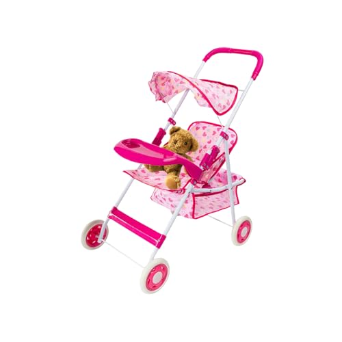 Puppenwagen – Tragbarer Kinderwagen, Babytrage-Schiebespielzeug | Verstellbares, leichtes Design für Rollenspiele mit Kleinkindern, zusammenklappbarer Lauflernwagen für drinnen und draußen und fantasi Puppenwagen – Tragbarer Kinderwagen, Babytrage-Schiebespielzeug | Verstellbares, leichtes Design für Rollenspiele mit Kleinkindern, zusammenklappbarer Lauflernwagen für drinnen und draußen und fantasi von Generisch