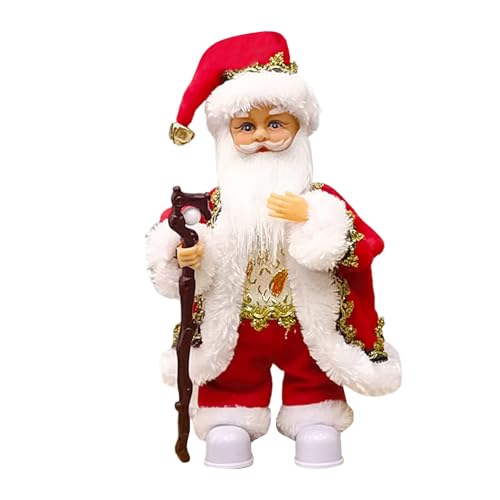 Puppenzubehör 36 cm Santa Weihnachten Stofftier Puppen singen englische Lieder Santa Kinderspielzeug sind und schön Puppenzubehör Baby (Red, 29X17X13cm) von Generisch