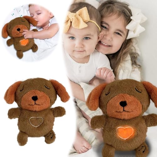 Puppenzubehör Holz Atmendes Licht, beruhigender Schlaf, Mondliebe, Atmen, süßes Hundeplüschtier, Musik beruhigt das Baby in den Schlaf ~ Plüschtier mit Atembewegung Puppenkleidung 43 (Khaki, 28x18x15) Puppenzubehör Holz Atmendes Licht, beruhigender Schlaf, Mondliebe, Atmen, süßes Hundeplüschtier, Musik beruhigt das Baby in den Schlaf ~ Plüschtier mit Atembewegung Puppenkleidung 43 (Khaki, 28x18x15) von Generisch