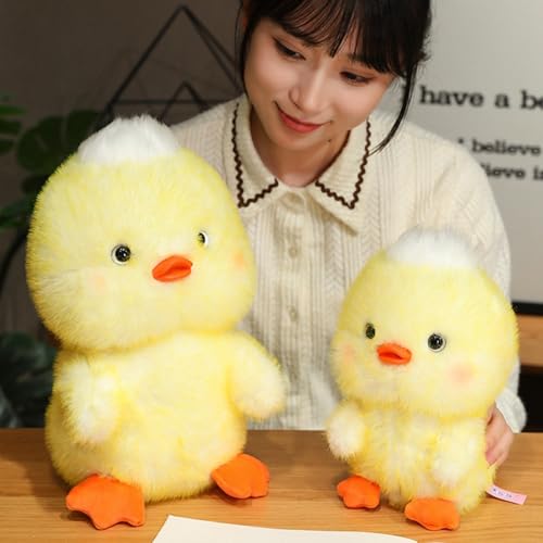 Puppenzubehör Holz Warten Sie auf die Puppe Warten Sie auf Mich Zweifarbiges Samtgelbes Kinderpuppe Geburtstag Puppenhaus Puppen (A, One Size) von Generisch