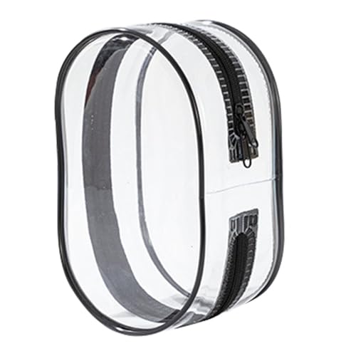 Puppenzubehör Junge 17,2 cm Baby-Aufbewahrungstasche PVC, verdickt, hohe Transparenz, Babytasche, niedlich, Baby-Gehschutz, Hängetasche, transparent Puppenzubehör Set (Black, 17.2cm) von Generisch