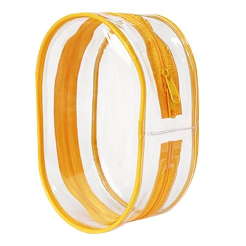 Puppenzubehör Junge 17,2 cm Baby-Aufbewahrungstasche PVC, verdickt, hohe Transparenz, Babytasche, niedlich, Baby-Gehschutz, Hängetasche, transparent Puppenzubehör Set (Yellow, 17.2cm) von Generisch