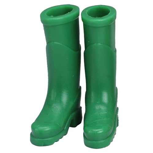Puppenzubehör Set Mini Puppenhaus Realistische Miniatur Regenstiefel für Puppenspielzeug Zubehör Papierpuppen (Green, 2x2.6x3.5 cm) von Generisch