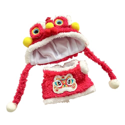 Puppenzubehör Set Modepuppenkleidungs-Outfit für 17 cm große Puppen, weiche Spielkleidung Stoff, süßes Anziehkostüm, Zubehör für Kinder Mädchen, Rollenspiele für drinnen Puppenhaus (Red, 16X6cm) Puppenzubehör Set Modepuppenkleidungs-Outfit für 17 cm große Puppen, weiche Spielkleidung Stoff, süßes Anziehkostüm, Zubehör für Kinder Mädchen, Rollenspiele für drinnen Puppenhaus (Red, 16X6cm) von Generisch