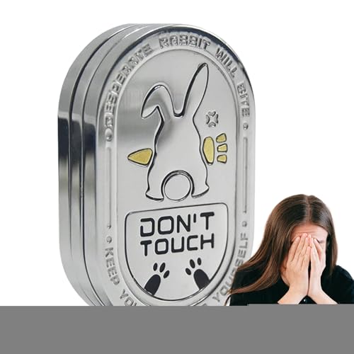 Push-Karten, Kaninchen-Schieber, Klickgeräusch, Anti-Stress, beruhigendes Metall-Fidget-tragbar, ausgezeichnetes Geschenk, stabiles Material, für Männer, Teenager, Reisen, Klassenzimmer von Generisch