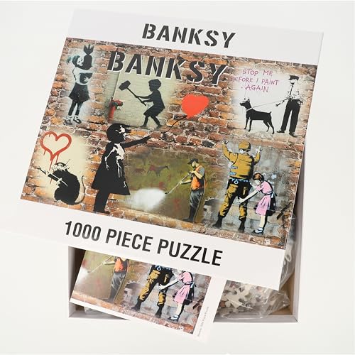 Puzzle 1000 Teile, Banksy Puzzle (Girl with Balloon) von Generisch
