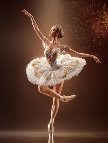 Puzzle 1000 Teile Erwachsene, Klassische Puzzles, Holzpuzzle - Das Mädchen das Ballett Tanzt, Farbenfrohes Legespiel, Geschicklichkeitsspiel für die ganze Familie (500 PCS) von Generisch