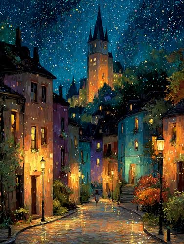 Puzzle 1000 Teile Erwachsene, Traumschloss, Klassische Puzzles, Pädagogisches Spiel Herausforderung Spielzeug, Puzzlespiele für Die Ganze Familie(1000PCS) von Generisch