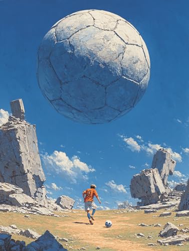 Puzzle 1500 Teile Erwachsene, Abstraktes Fußballplakat, Klassische Puzzles, Pädagogisches Spiel Herausforderung Spielzeug, Puzzlespiele für Die Ganze Familie(1500PCS) von Generisch