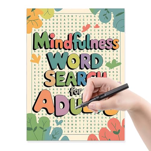 Puzzle Buch für Erwachsene Word -Suchregel - 400+ thematische Wort Finden Sie Spiele, Achtsamkeit Gehirntraining, große Druckaktivitätskollektion, unterhaltsame Stressreluzles, positive Denkweise Chal von Generisch
