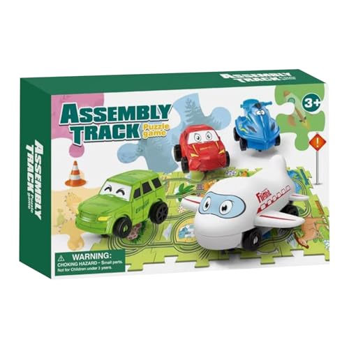 Puzzle-Eisenbahnwagen-Set, Rennstreckenspielzeug in leuchtenden Farben, pädagogisches Puzzlespiel für Vorschulkinder als lustiges Geschenk zum Jubiläen und Geburtstage, Festivals Puzzle-Eisenbahnwagen-Set, Rennstreckenspielzeug in leuchtenden Farben, pädagogisches Puzzlespiel für Vorschulkinder als lustiges Geschenk zum Jubiläen und Geburtstage, Festivals von Generisch