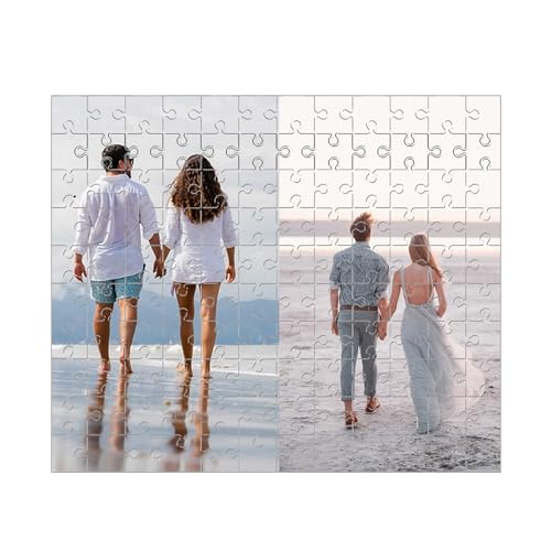 Puzzle Personalisiert,Puzzle Mit Eigenem Foto,Puzzle 1000 Teile,Fotogeschenk Für Jahrestag Geburtstag Weihnachten Valentinstag (2 Bild, 120pcs) von Generisch