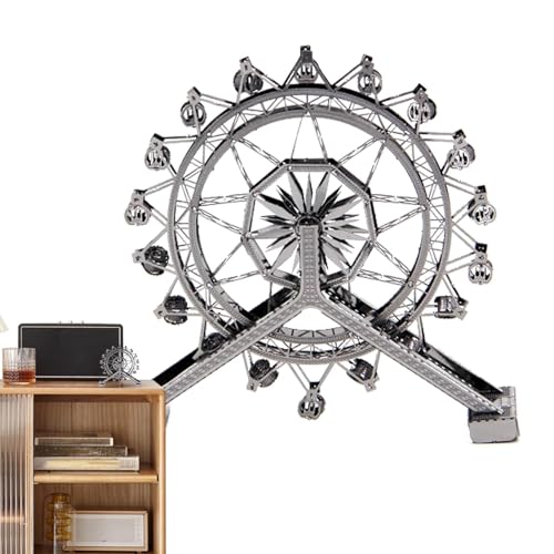 Puzzle Riesenrad - Modell Riesenrad, Holzpuzzle für Erwachsene 3,15 x 1,57 x 3,54 Zoll | Kreative Puzzles mit Riesenrad, die keinen Kleber benötigen für Geburtstage, Weihnachten, Puzzle Riesenrad - Modell Riesenrad, Holzpuzzle für Erwachsene 3,15 x 1,57 x 3,54 Zoll | Kreative Puzzles mit Riesenrad, die keinen Kleber benötigen für Geburtstage, Weihnachten, von Generisch