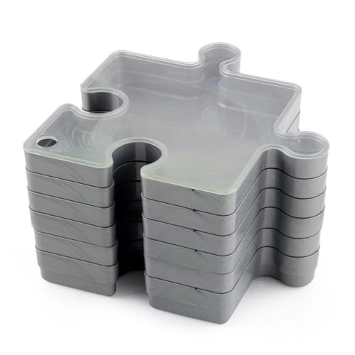 Puzzle Sortiertabletts - Puzzle Sort Stapelbare Tabletts Mit Deckel | Hochwertige Puzzle Aufbewahrungsbox,Puzzle-Sortiertabletts Zum -Organisieren Von Puzzles Bis Zu 1000 Teile von Generisch