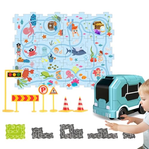 Puzzle-Spielset mit Rennstrecke für Kinder | Spielset für Eisenbahnwagen Puzzle für Kinder - Eisenbahnwagen Puzzle für Kinder - Eisenbahnwagen Puzzle für Kinder ab 3 Jahren Puzzle-Spielset mit Rennstrecke für Kinder | Spielset für Eisenbahnwagen Puzzle für Kinder - Eisenbahnwagen Puzzle für Kinder - Eisenbahnwagen Puzzle für Kinder ab 3 Jahren von Generisch