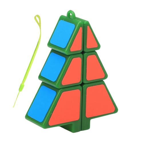 Puzzle-Würfel, Würfelanhänger - Geschwindigkeitswürfel in Weihnachtsbaumform, ultra-glattes Puzzle-Anhänger, kreatives Spielzeug - Weihnachtsbaumschmuck Speed ​​Tree Puzzle Puzzle Schlüsselanhänger We von Generisch