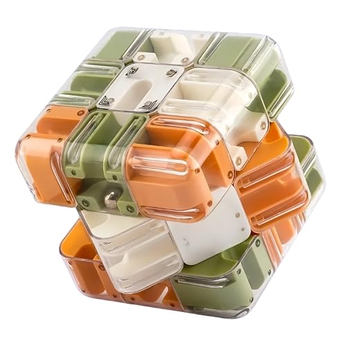 Puzzle-Würfel, magischer Kugel-Labyrinth-Ball, spannendes Denkspiel, Lernspielzeug für räumliches Vorstellungsvermögen, zum Stressabbau und zur Entwicklung des logischen Denkens (A) von Generisch