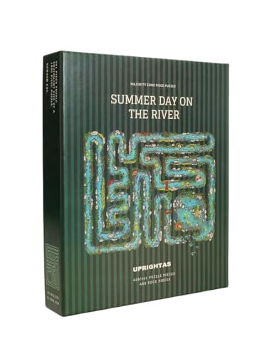 Puzzle für Erwachsene, Motiv: Sommertag auf dem Fluss, anspruchsvolles Randstück für die Familie, herausforderndes Rand-Design von Generisch