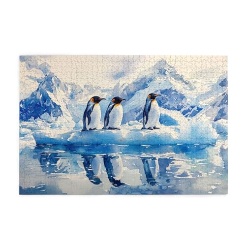 Puzzle mit niedlichem Pinguin, Tier, 1000 Teile, für Erwachsene, Holzpuzzles für Erwachsene, Geschenke, Heimdekoration Puzzle mit niedlichem Pinguin, Tier, 1000 Teile, für Erwachsene, Holzpuzzles für Erwachsene, Geschenke, Heimdekoration von Generisch