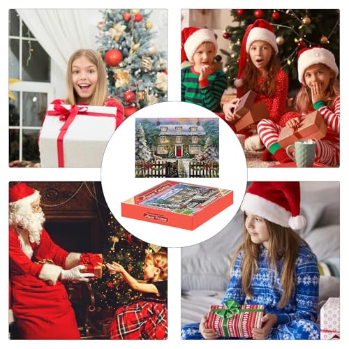 Puzzles Für Erwachsene 1000 Teile - Herausfordernde Weihnachtsmotive Für Erwachsene,Gehirntraining und Spaßspiele für Feiertage Geburtstag Spieleabend Partygeschenke Kinder und Familienspaß von Generisch