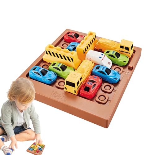 Puzzlespiele mit Rutschen, Gehirnspiel-Verkehr, Puzzlespiel für Autos, Kinderspielzeuge - tragbare Reise-Denk-Puzzlespiele für und Mädchen von Generisch