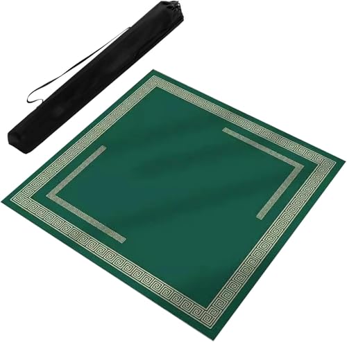 Quadratische Mahjong-Matte mit Tragetasche, rutschfest, Geräuschreduzierung, Poker, Zuhause, Party, Spieltischdecke Quadratische Mahjong-Matte mit Tragetasche, rutschfest, Geräuschreduzierung, Poker, Zuhause, Party, Spieltischdecke von Generisch