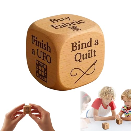 Quilter-Würfel, gravierte Quiltaufgaben, handgefertigtes Massivholz, lustiges Geschenk für Quilter, handgefertigte Holz-Patchwork-Entscheidungswürfel, Näher und DIY-Nähbegeisterte Quilter-Würfel, gravierte Quiltaufgaben, handgefertigtes Massivholz, lustiges Geschenk für Quilter, handgefertigte Holz-Patchwork-Entscheidungswürfel, Näher und DIY-Nähbegeisterte von Generisch