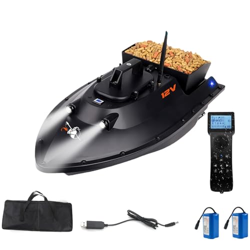 RC Angelköderboot mit GPS-Positionierung - 3-Gang einstellbar für Köder- und Hakenlieferung, Netzziehen, ideal zum Karpfenangeln RC Angelköderboot mit GPS-Positionierung - 3-Gang einstellbar für Köder- und Hakenlieferung, Netzziehen, ideal zum Karpfenangeln von Generisch