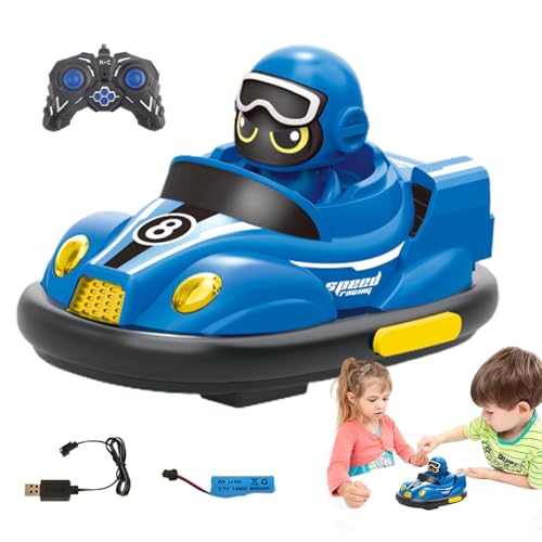 RC -Auto für Kleinkind, RC Stoßfängerauto Set - Fernbedienung Autospielzeugset - Wiederaufladbares Elektrofahrzeug Playset Battle Battle Ausstriche für Kinder im Alter von 3 bis 14 Jahren von Generisch