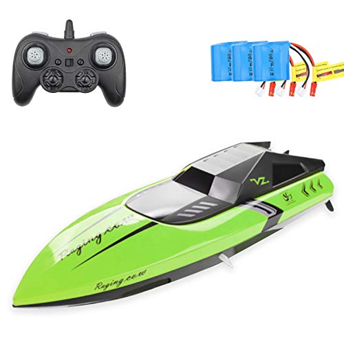 RC Boot Modell C168 mit 2,4 GHz Frequenz, 370 Motor, 25 km/h Höchstgeschwindigkeit, 7,4 V 600 mAh Akku, 90 min Laden, 15 min Arbeit, 120-150 m RC Entfernung, inklusive USB-Kabel, Halterung RC Boot Modell C168 mit 2,4 GHz Frequenz, 370 Motor, 25 km/h Höchstgeschwindigkeit, 7,4 V 600 mAh Akku, 90 min Laden, 15 min Arbeit, 120-150 m RC Entfernung, inklusive USB-Kabel, Halterung von Generisch