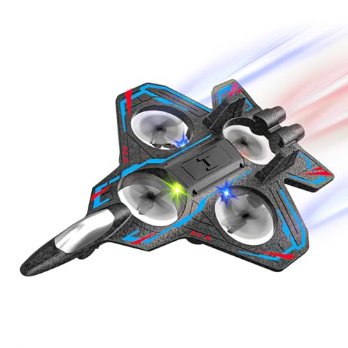RC-Düsenflugzeug, 2,4 GHz, ferngesteuertes Flugzeug, Geschenk für Kinder und Erwachsene – Neues Flugzeugmodell, LED-Lichtflugzeug, Kampfflugzeug, Armeespielzeug mit Batterie RC-Düsenflugzeug, 2,4 GHz, ferngesteuertes Flugzeug, Geschenk für Kinder und Erwachsene – Neues Flugzeugmodell, LED-Lichtflugzeug, Kampfflugzeug, Armeespielzeug mit Batterie von Generisch