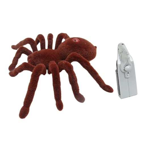 RC Spinne - Spinnen mit drahtloser Fernbedienung - Hohe Simulation, ferngesteuerte Spinne mit realistischen Texturen, glänzenden Augen, 8 Beinen, lebhaftes, gruseliges Streichspielzeug für den Aprilsc RC Spinne - Spinnen mit drahtloser Fernbedienung - Hohe Simulation, ferngesteuerte Spinne mit realistischen Texturen, glänzenden Augen, 8 Beinen, lebhaftes, gruseliges Streichspielzeug für den Aprilsc von Generisch
