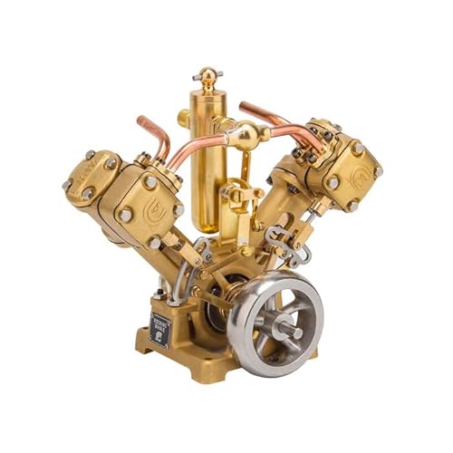 RW-V2 Dampfmaschinen-Modell, das funktioniert, 6CC Mini-V-förmige Doppelzylinder-Metall-Dampfmaschine für 70–130 cm Dampfschiff, Physik-Experiment STEM-Modell RW-V2 Dampfmaschinen-Modell, das funktioniert, 6CC Mini-V-förmige Doppelzylinder-Metall-Dampfmaschine für 70–130 cm Dampfschiff, Physik-Experiment STEM-Modell von Generisch